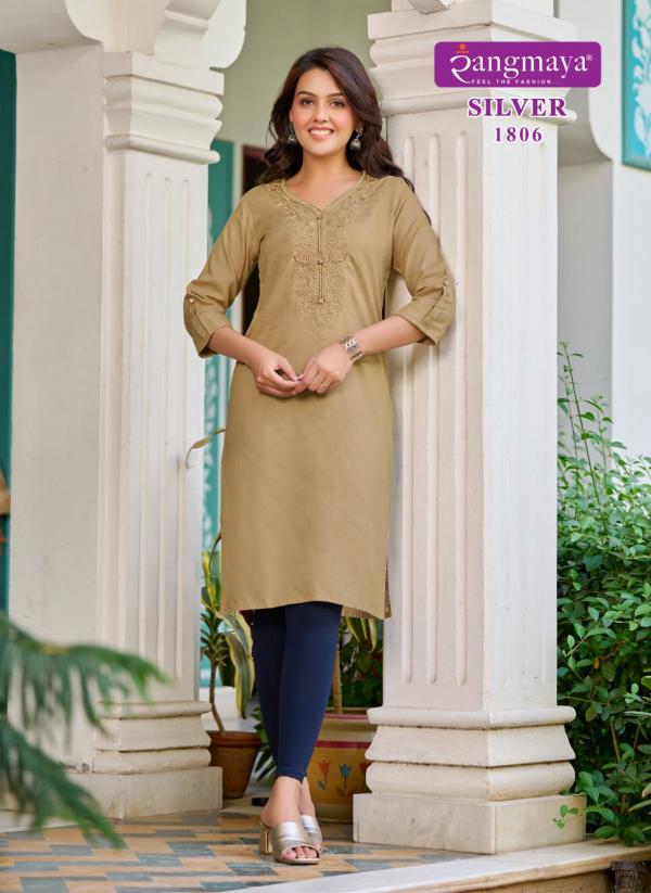 Rangmaya Silver Vol 18 Casual Rayon Kurti Collection